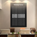 Work Harder Motivational Wall Sign