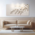 White Cherry Blossom Wall Art