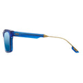 Deano: Matte Midway Blue - Antique Brass / Pacific Blue Flash Lens