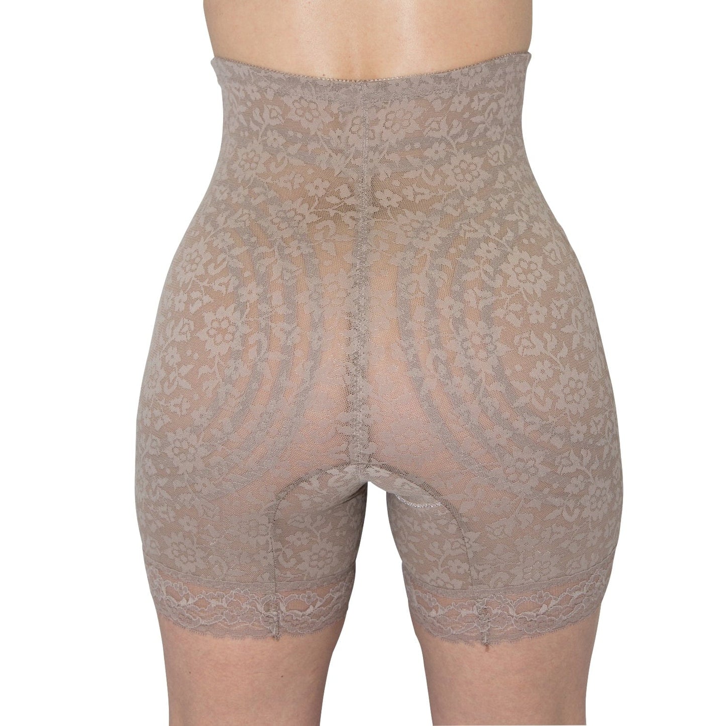 Style 6207 |  No Roll High Waist Lace Thigh Slimmer with Extra Firm Support