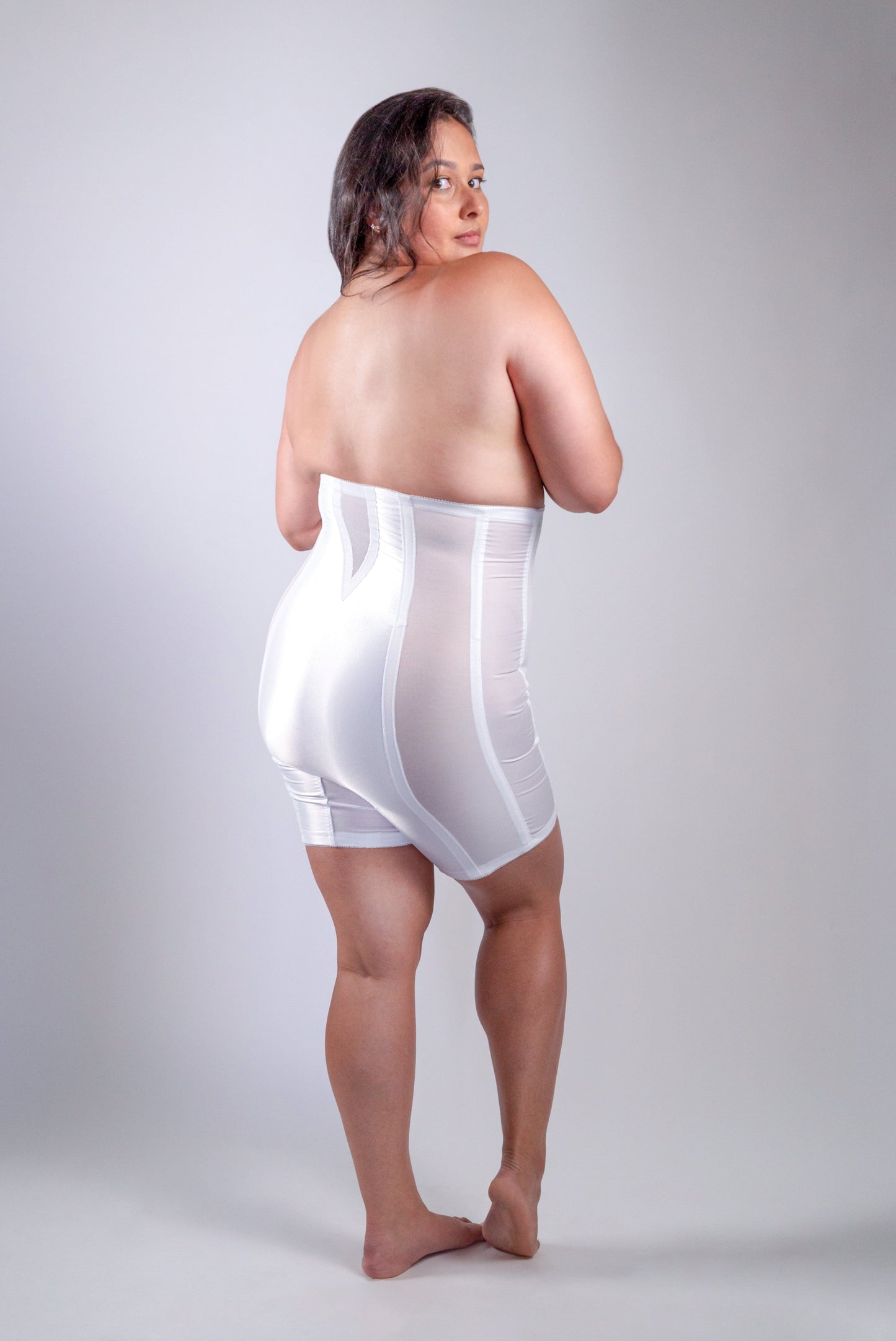 Style 6210 | High Waist Long Leg Shaper with Side Zipper |  Extra Firm Control