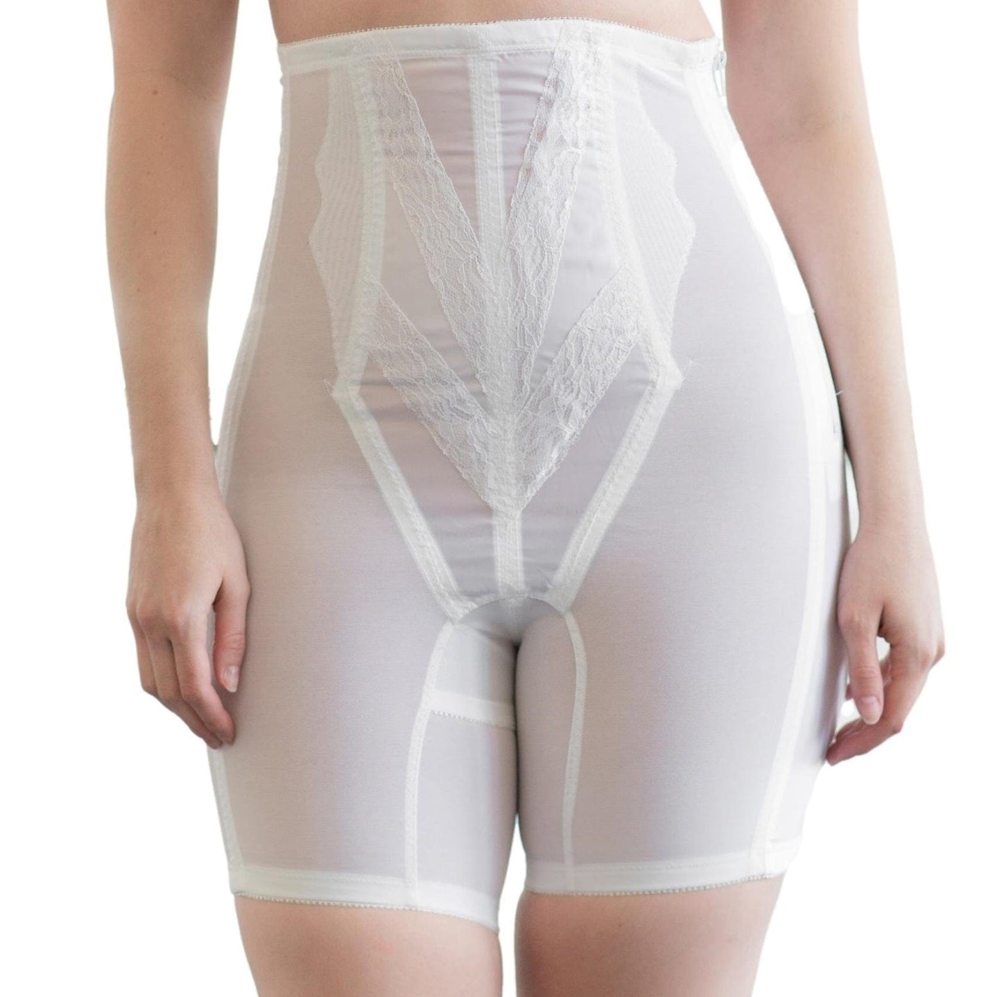 Style 6210 | High Waist Long Leg Shaper with Side Zipper |  Extra Firm Control
