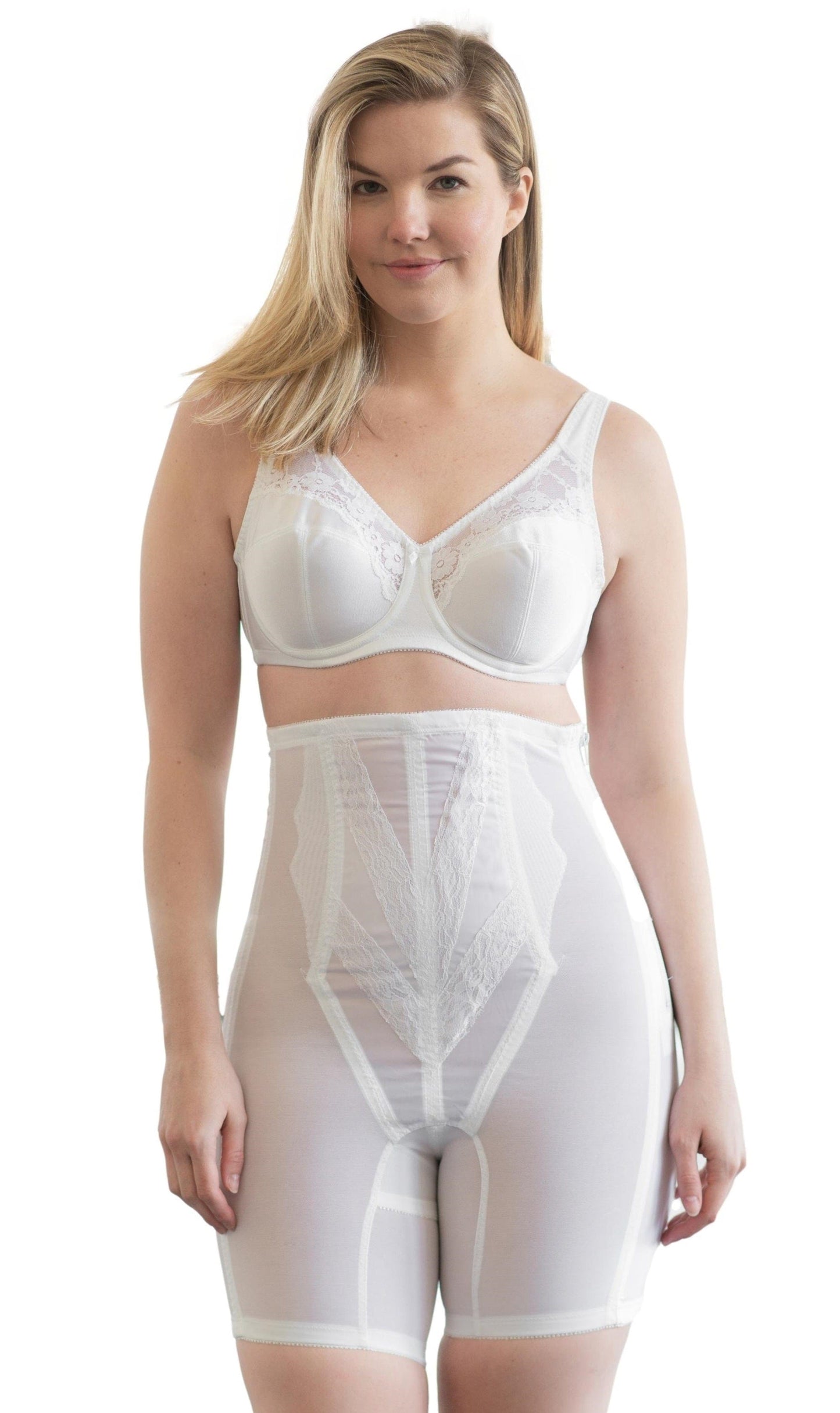 Style 6210 | High Waist Long Leg Shaper with Side Zipper |  Extra Firm Control