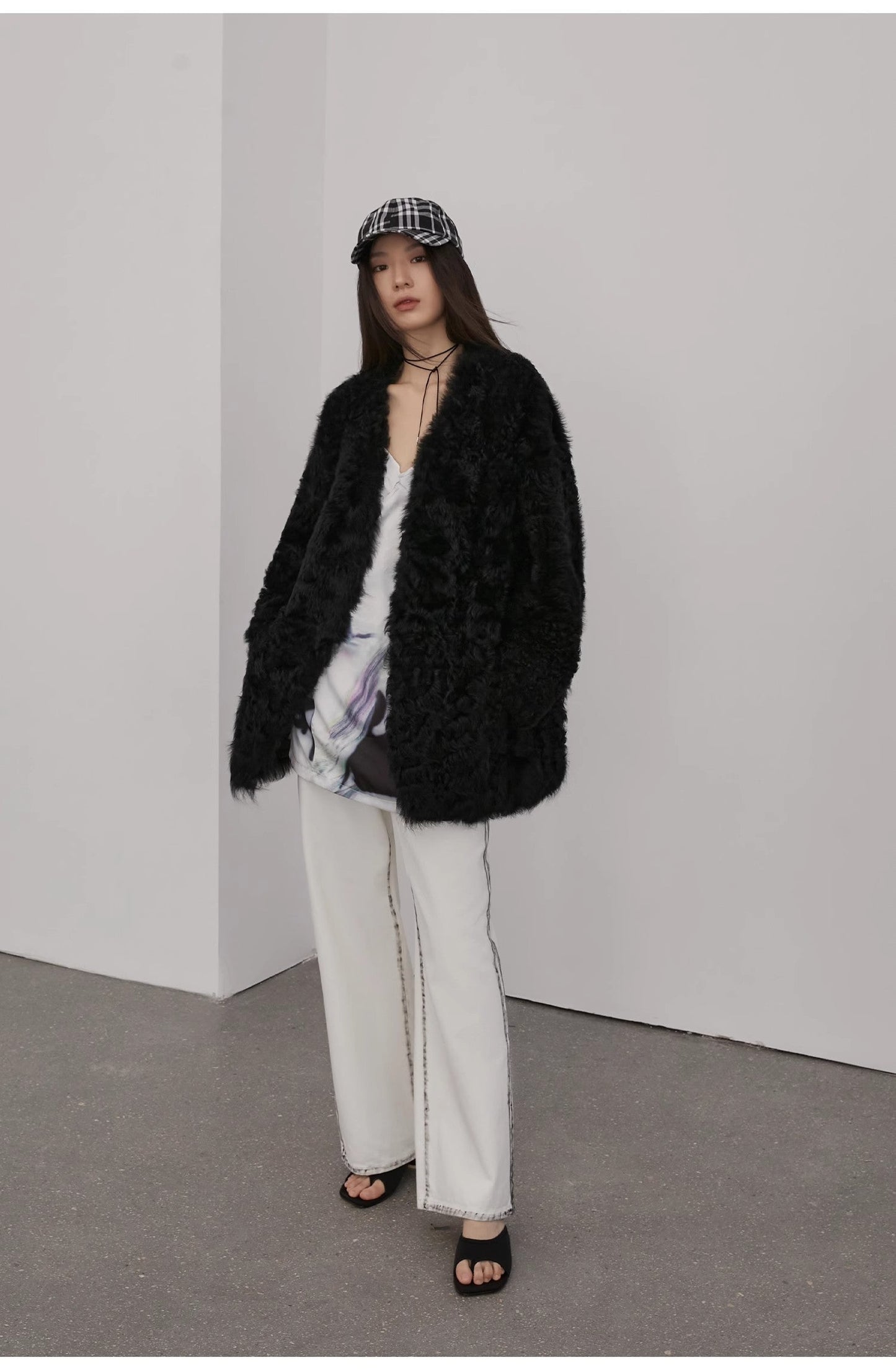 Peach Oolong Tuscan Sheepskin Coat