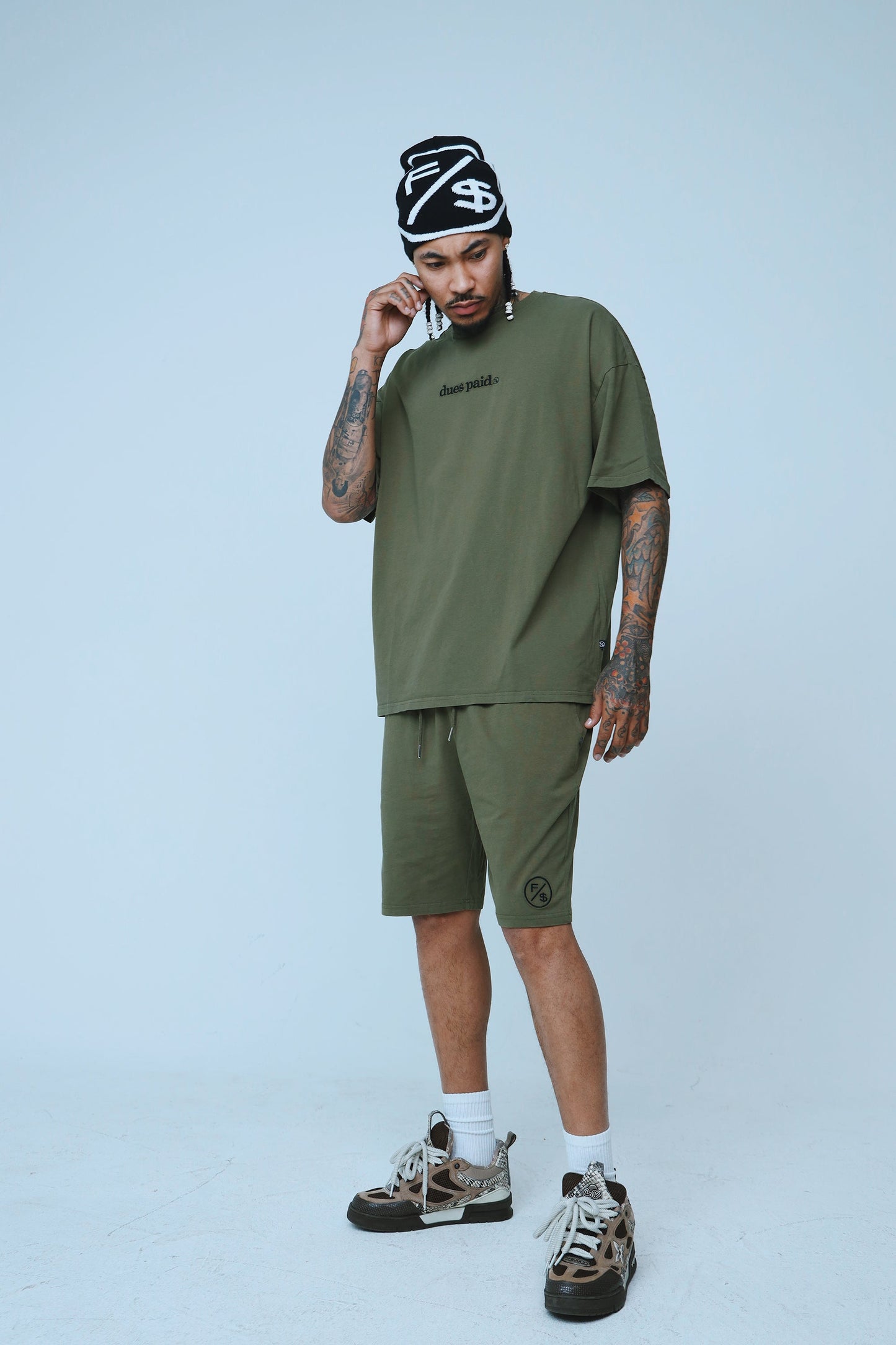 Dues Paid (Military Green - Shorts)