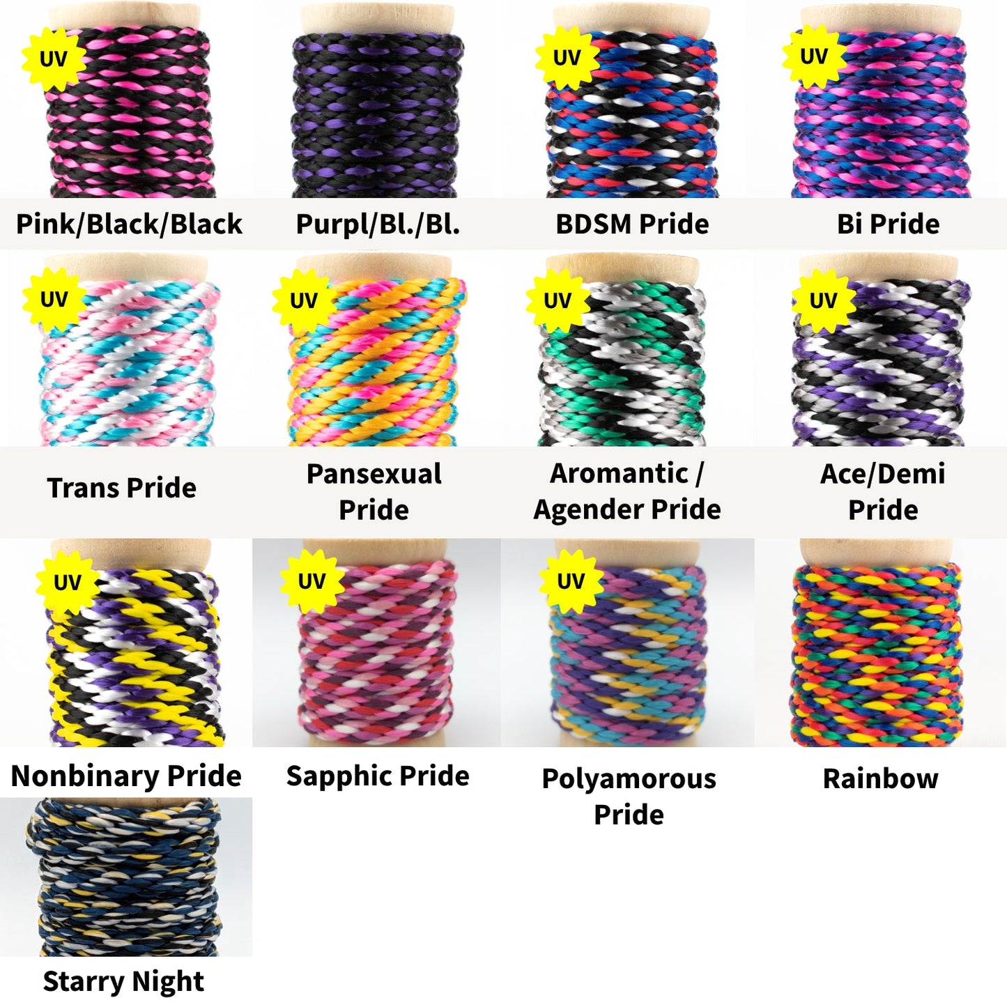 Custom Length Bondage Rope - MFP - 1/4" 6mm - Solid Braid