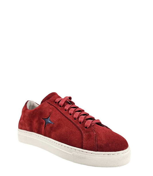 Red Suede Sirius Star Womens Sneaker
