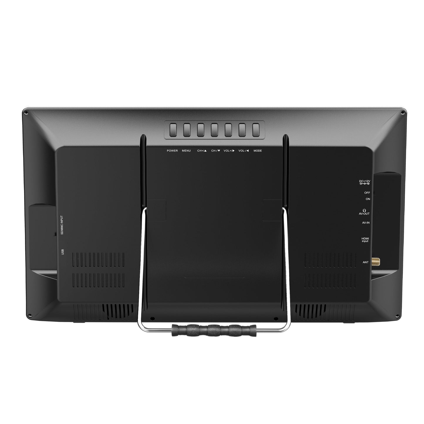 Supersonic Portable 16" 12 Volt Digital LED TV with USB, SD, and HDMI Input, Built-in Rechargeable Lithium Ion Battery and FM Radio (SC-2816)