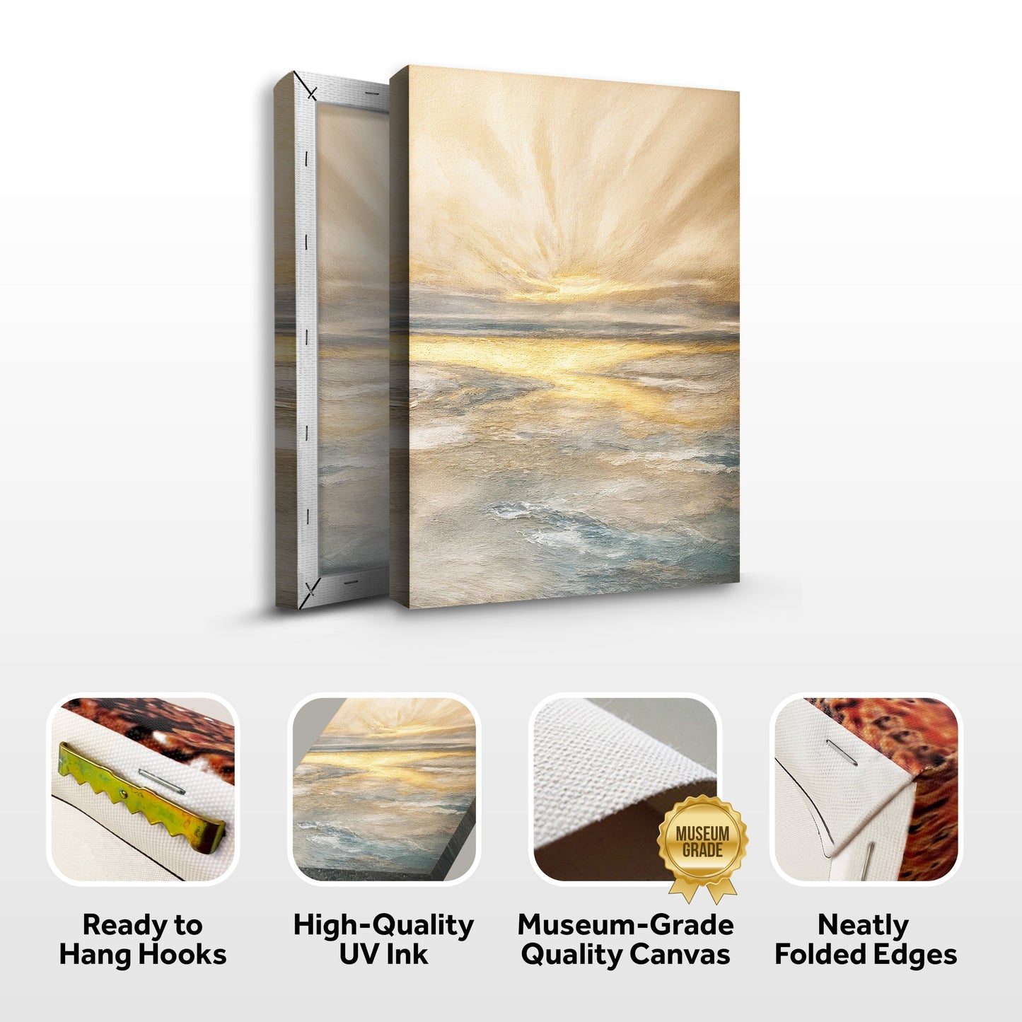 Abstract Sunrise By The Lakeside Wall Art