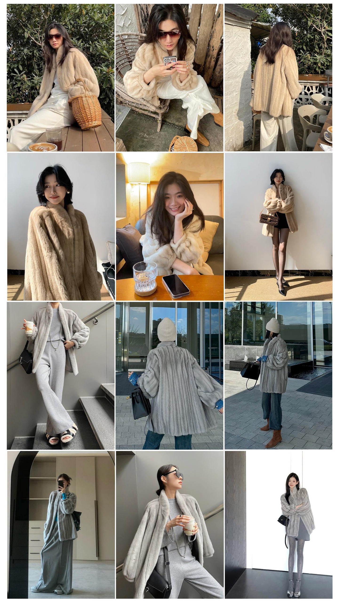 Meteor Variations Sable Fur Coat