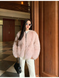Black Sugar Champagne Fox Fur Coat
