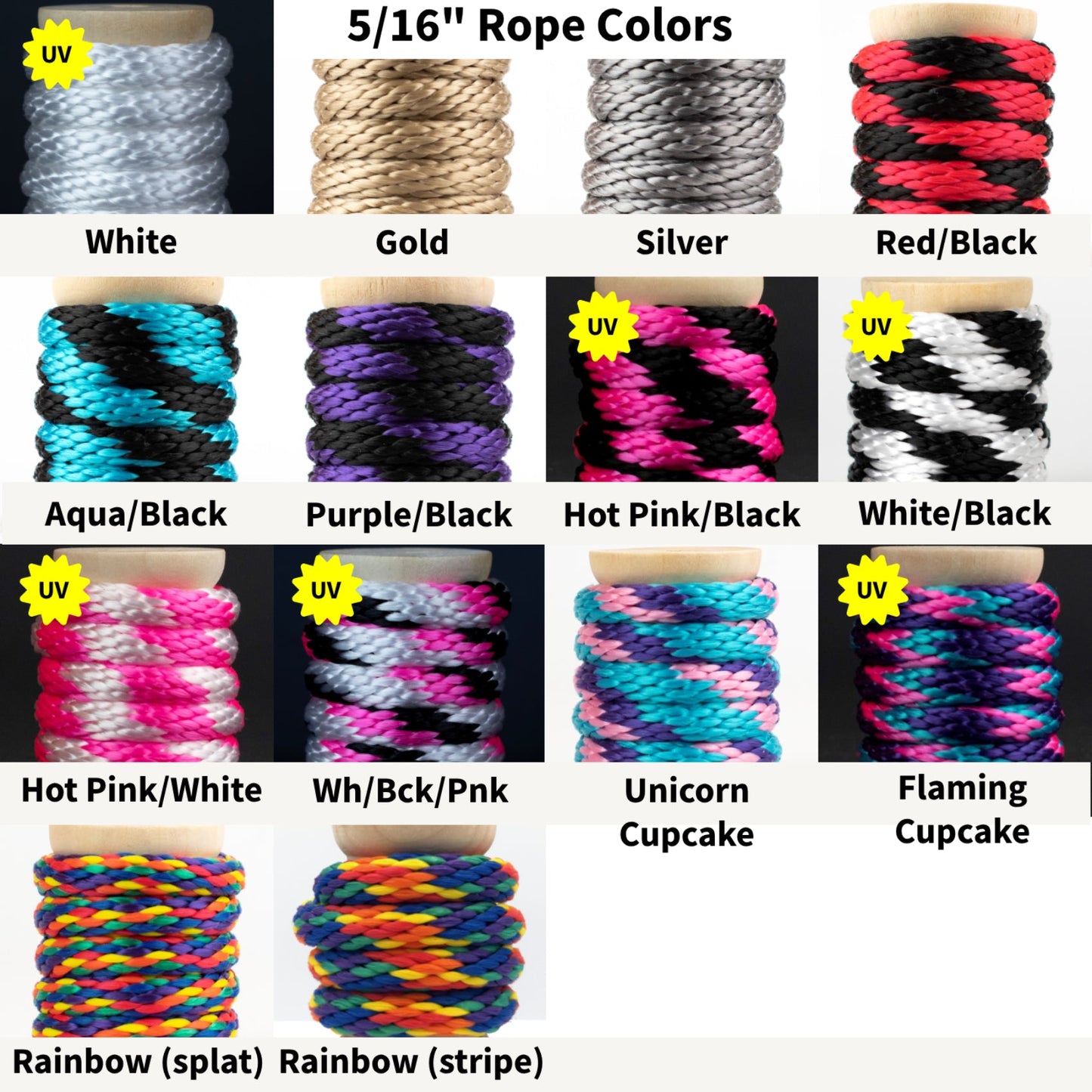 MFP Bondage Rope - 5/16" / 8mm - Solid Braid - for Shibari or Suspension