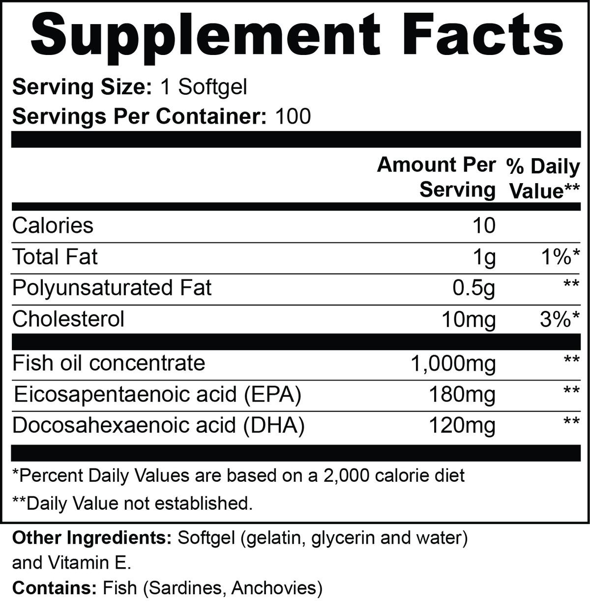 WAVE Omega-3 Fish Oil Softgels