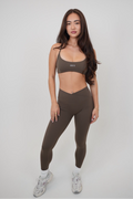 My Time Is Divine Brown Sculpt V-Waist Legging