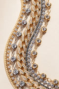 Double Strand Crystal Tennis Chain Bracelet
