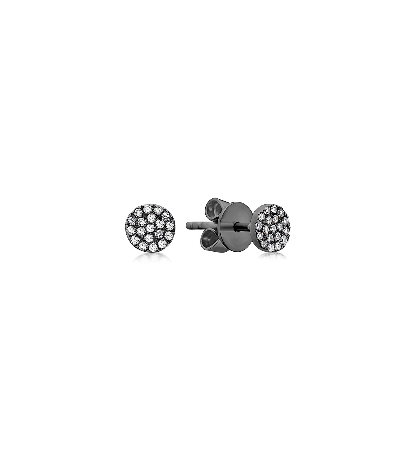 Diamond Round Stud Earring