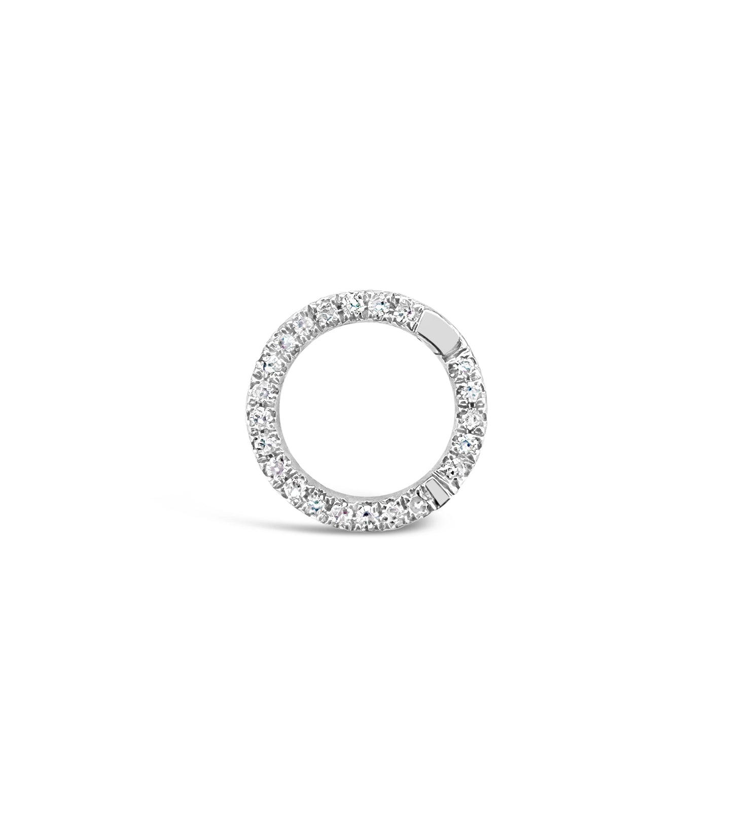 Diamond Round Connector Clasp