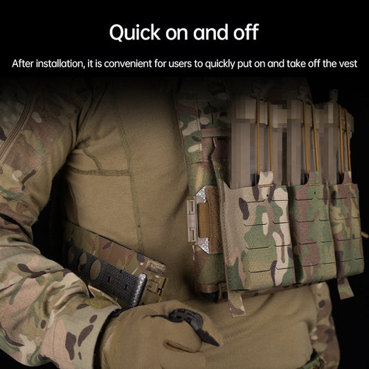 One Pair (2 Pieces) Style 3Ac Kit for FCPC V5 Tactical Vest Cummerbunds, with Quick Release Buckle, made of imported Tegris.