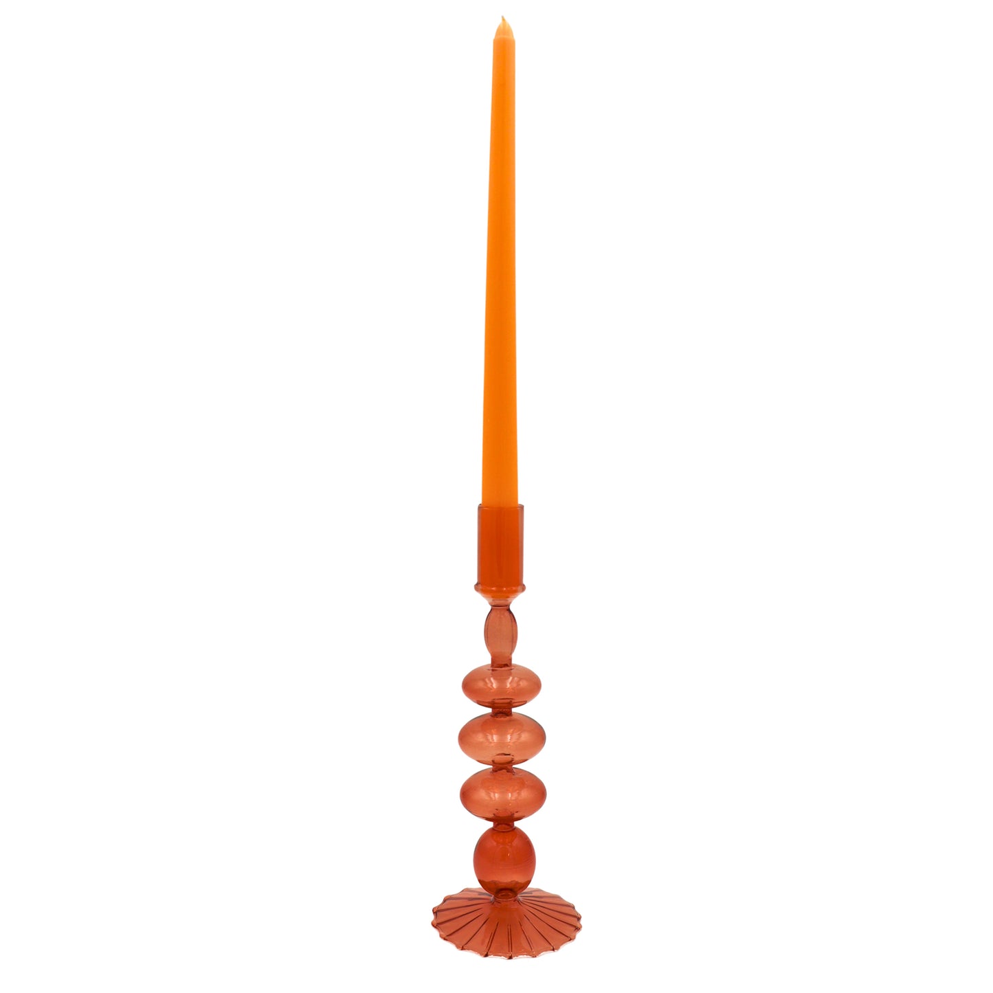 Café Brown Candle Holder - Pair