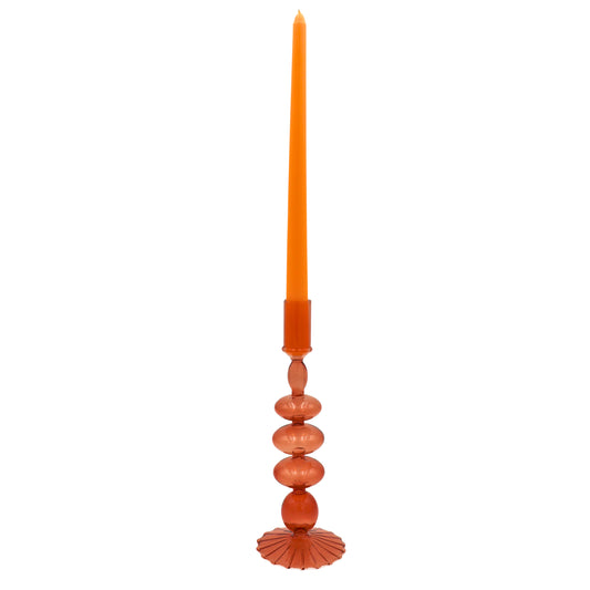 Café Brown Candle Holder - Pair