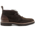 46-605-NIC CAMPO HIGH Italian Sueded Goatskin Chukka Boot, Nicotine