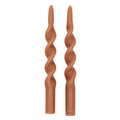 20 Caramel Swirl Candles - 10 Packs of 2