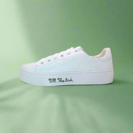 Michaela V Amare white sneakers