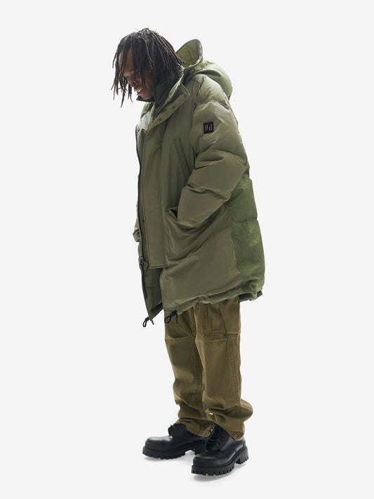 Long Down Puffer - Stone Green