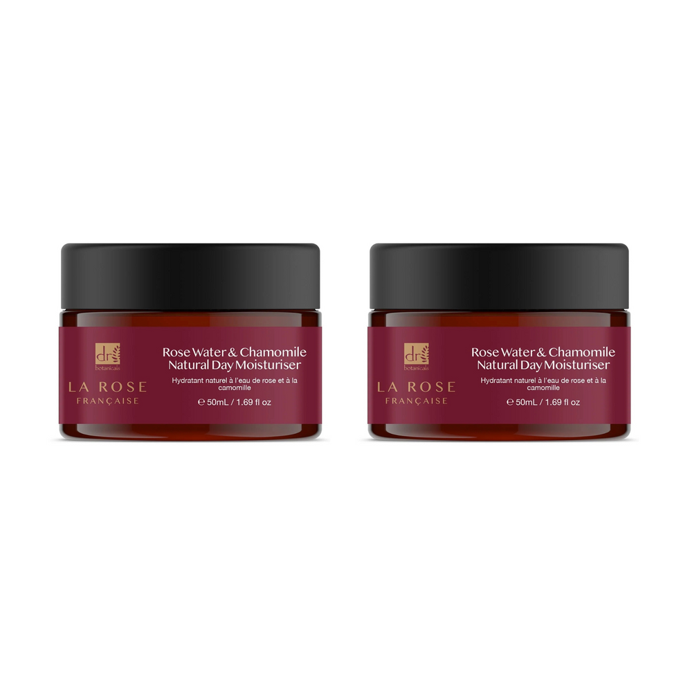 Dr Botanicals La Rose Francaise Day Moisturiser 50ml Twin Value Savings Pack