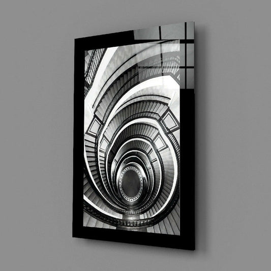 Spiral Stairs Glass Wall Art