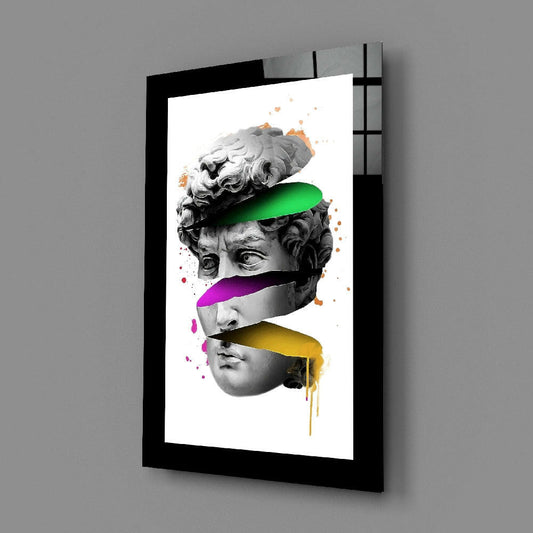 Modernity in Sculpture Glass Wall Art