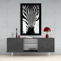 Zebra Glass Wall Art