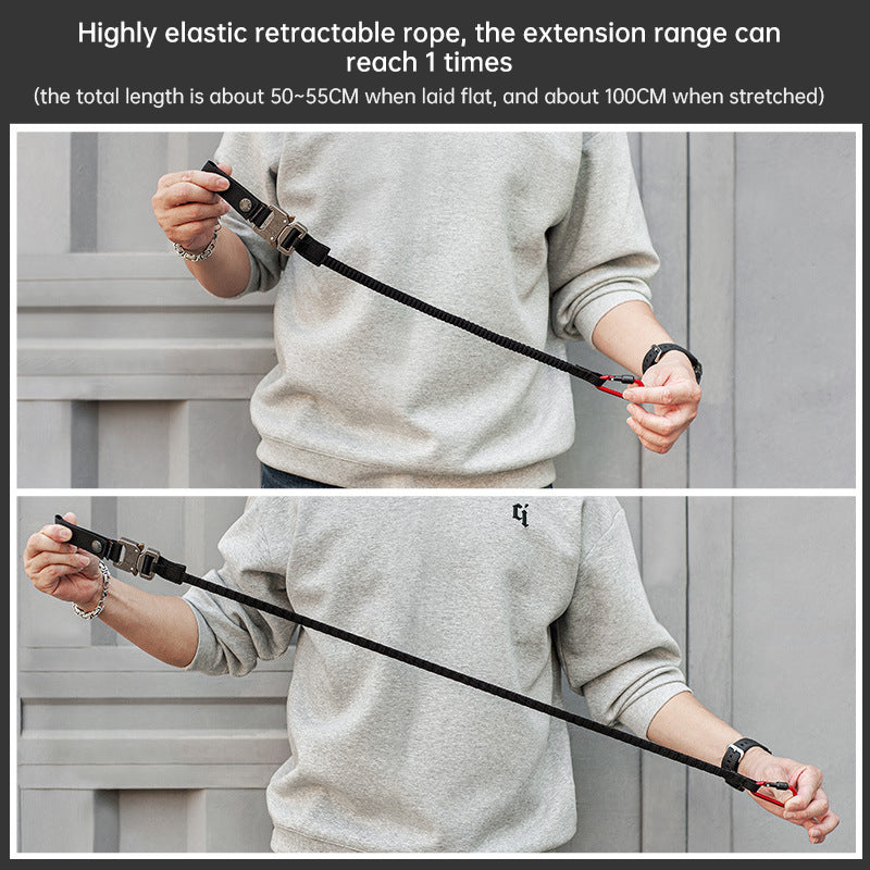 Func. tool rope, equip. tools, phone anti-loss hooks, bag & pant dec. ropes