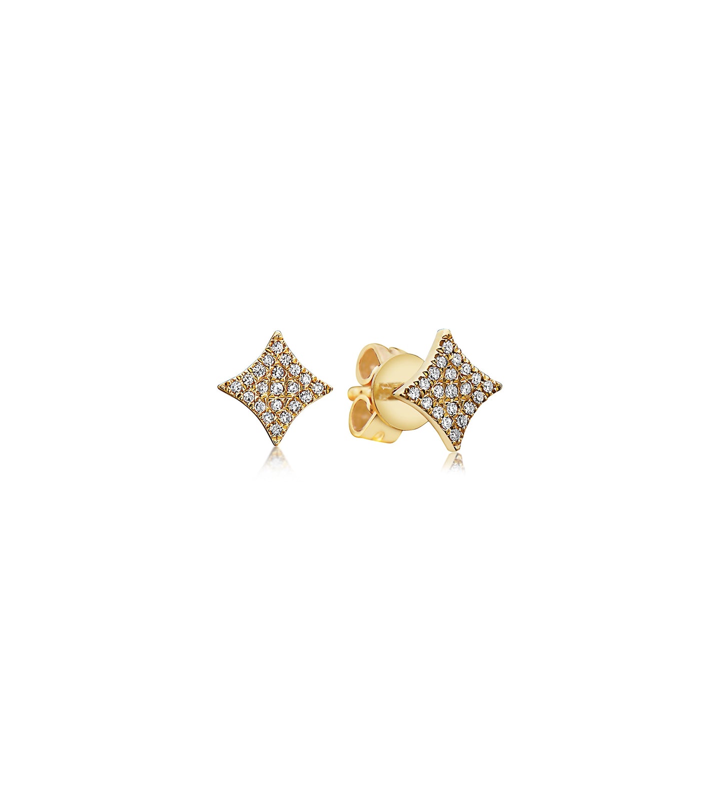 Diamond Firework Stud Earring