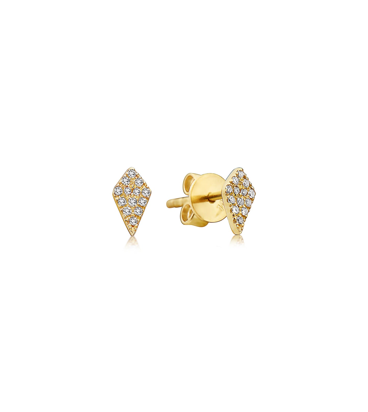 Diamond Kite Stud Earring