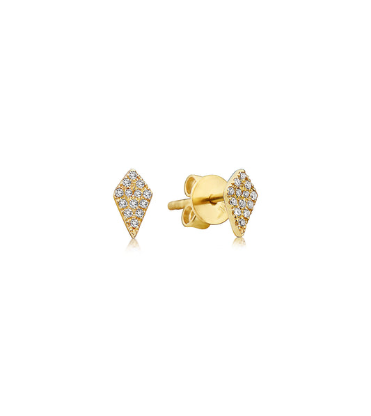 Diamond Kite Stud Earring