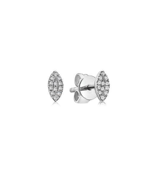 Diamond Marquise Stud Earring