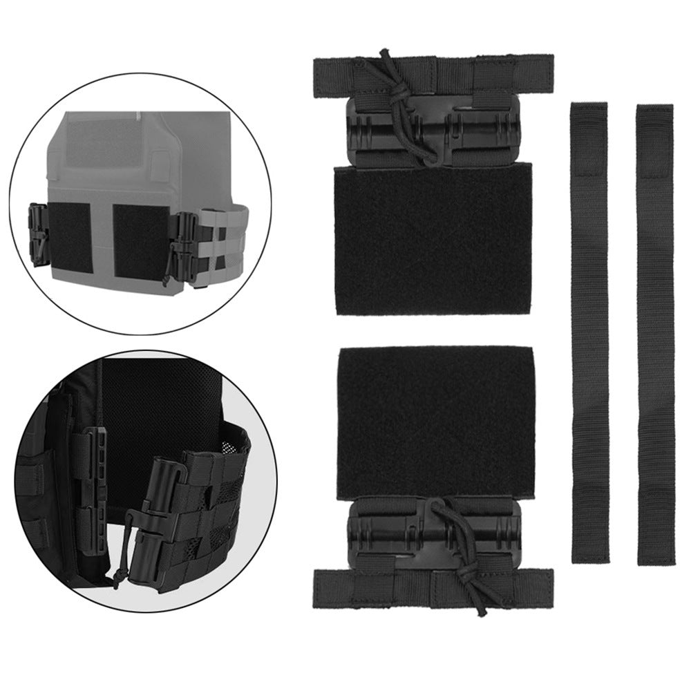 Tactical Vest Quick Release Buckle Set Single Point Molle Quick Removal Buckle Set with Hook and Loop Fastener for JPC CPC NCP X