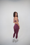 My Time Is Divine Plum Sculpt V-Waist Legging
