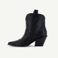 ISABEL: WESTERN BOOTIE - BLACK SNAKE