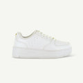 THE METRO: PLATFORM COURT SHOE - WHITE