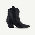 ISABEL: WESTERN BOOTIE - BLACK SNAKE
