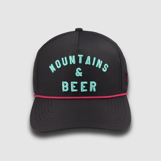 F395 x Distant Brewing Mountains & Beer Snapback - Black/Fuchsia