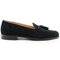 16-583-BLK FRANCO Suede Calfskin Tassel Loafer, Black