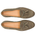 16-583-TPE FRANCO Suede Calfskin Tassel Loafer, Taupe