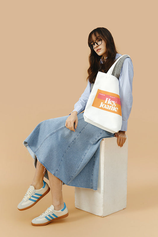 Monica Swing Denim Midi Skirt HJ806