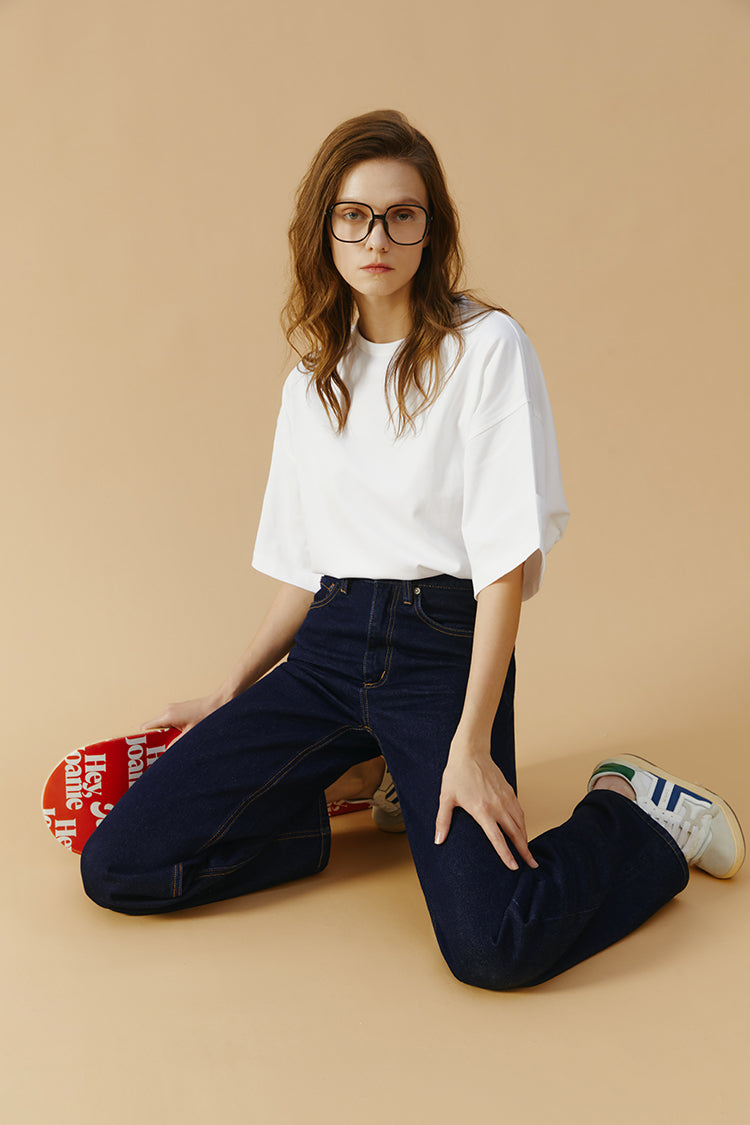 Coney Island Whitefish High Rise Wide Jeans HJ007