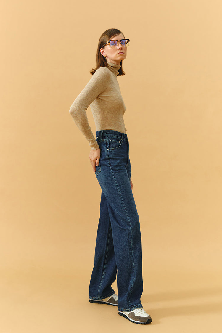 Coney Island Whitefish High Rise Wide Jeans HJ007