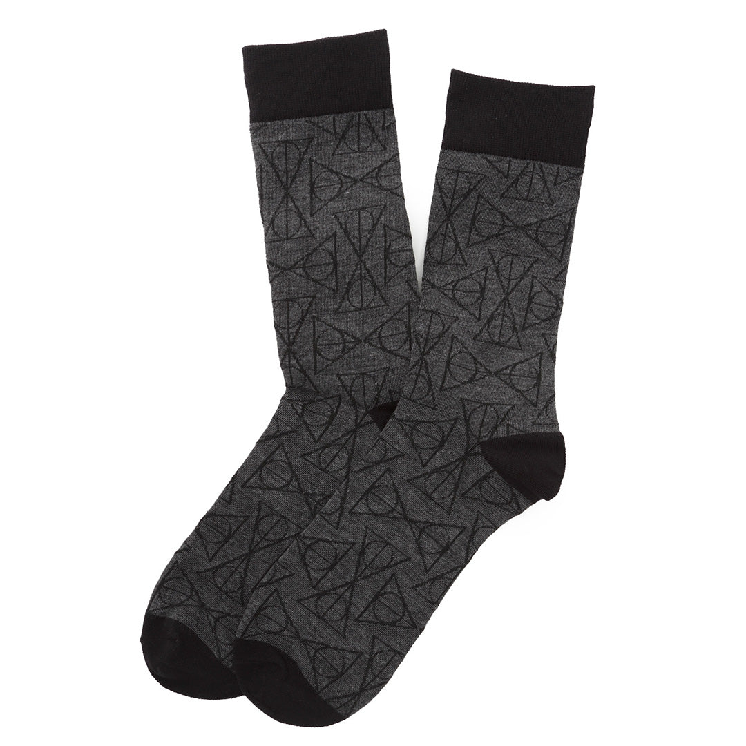Harry Potter Deathly Hallows Black Men's Socks
