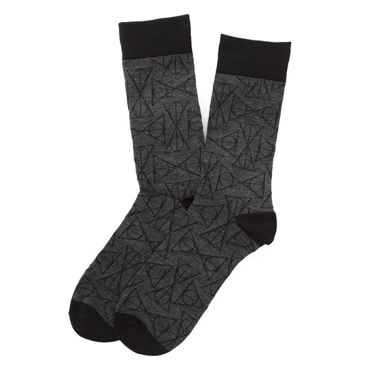 Harry Potter Deathly Hallows Black Men's Socks